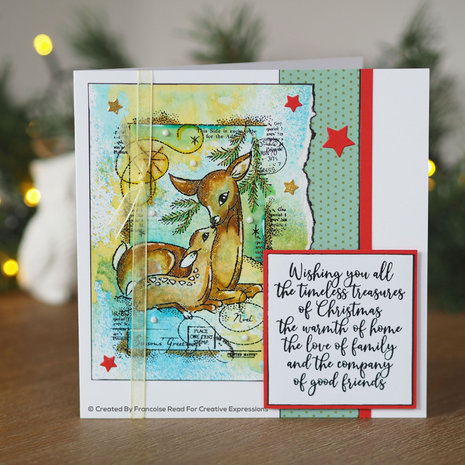 Woodware Singles Baby Deer Clear Stamp Set (FRS828)