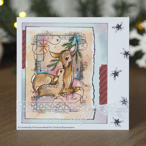 Woodware Singles Baby Deer Clear Stamp Set (FRS828)