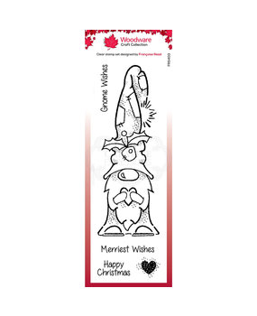 Woodware Singles Gnome Wishes Clear Stamp Set (FRS403)