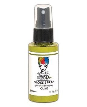 Dina Wakley MEdia Media Gloss Spray Olive 56ml (MDO68556) Dina Wakley MEdia Media Gloss Spray Olive 56ml (MDO68556)