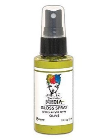 Dina Wakley MEdia Media Gloss Spray Olive 56ml (MDO68556) Dina Wakley MEdia Media Gloss Spray Olive 56ml (MDO68556)