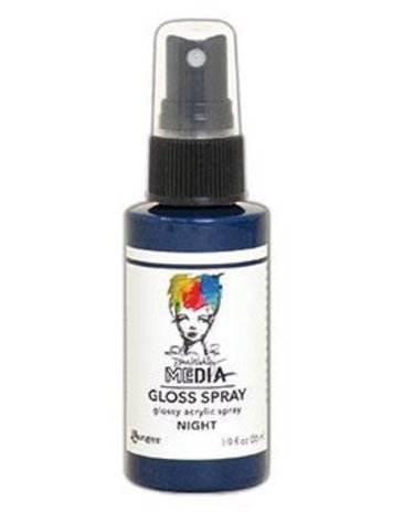 Dina Wakley MEdia Media Gloss Spray Night 56ml (MDO68532) Dina Wakley MEdia Media Gloss Spray Night 56ml (MDO68532)