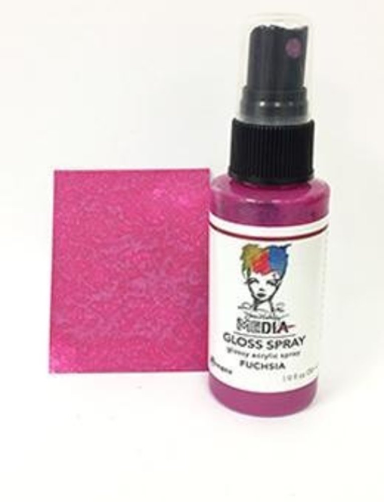 Dina Wakley MEdia Media Gloss Spray Fuchsia  56ml (MDO68488) Dina Wakley MEdia Media Gloss Spray Fuchsia  56ml (MDO68488)