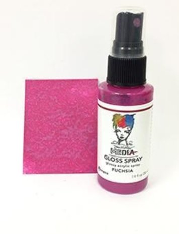 Dina Wakley MEdia Media Gloss Spray Fuchsia  56ml (MDO68488) Dina Wakley MEdia Media Gloss Spray Fuchsia  56ml (MDO68488)