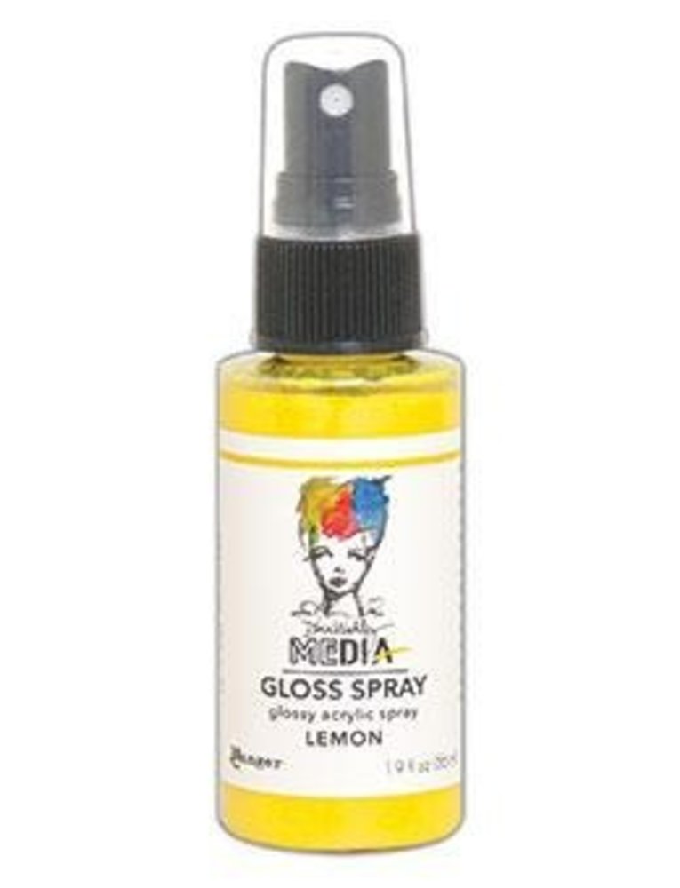 Dina Wakley MEdia Media Gloss Spray Lemon  56ml (DO68495) Dina Wakley MEdia Media Gloss Spray Lemon  56ml (DO68495)