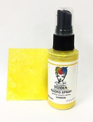 Dina Wakley MEdia Media Gloss Spray Lemon  56ml (DO68495) Dina Wakley MEdia Media Gloss Spray Lemon  56ml (DO68495)