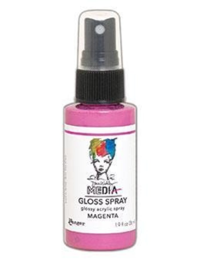 Dina Wakley MEdia Media Gloss Spray Magenta 56ml (MDO68518)