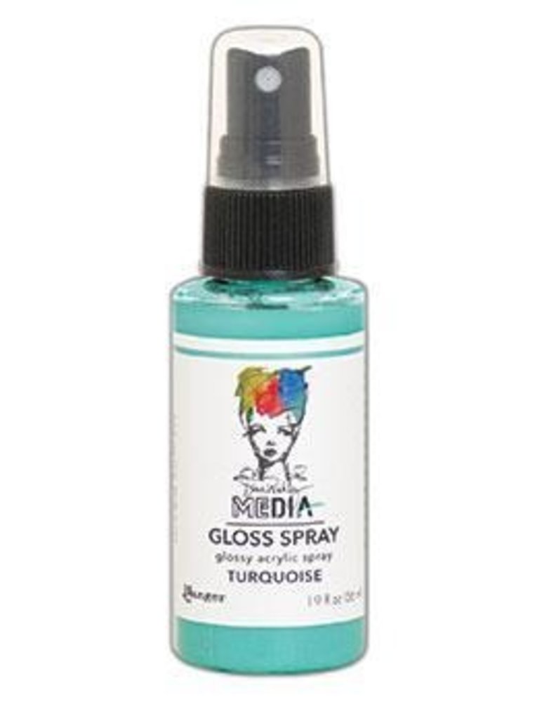 Dina Wakley MEdia Media Gloss Spray Turquoise 56ml (MDO68563) Dina Wakley MEdia Media Gloss Spray Turquoise 56ml (MDO68563)