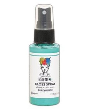 Dina Wakley MEdia Media Gloss Spray Turquoise 56ml (MDO68563) Dina Wakley MEdia Media Gloss Spray Turquoise 56ml (MDO68563)