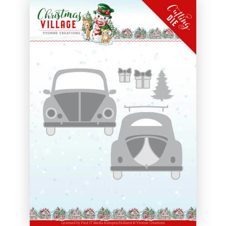 Yvonne Creations Christmas Village Christmas Car Die (YCD10207)