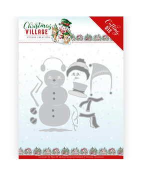 Yvonne Creations Christmas Village Build Up Snowman Die (YCD10208) Yvonne Creations Christmas Village Build Up Snowman Die (YCD10208)