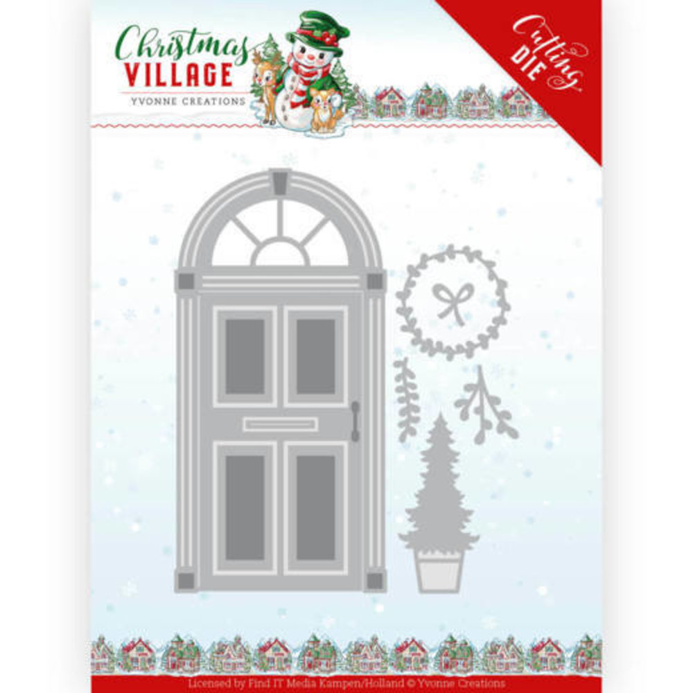 Yvonne Creations Christmas Village Christmas Door Die (YCD10210) Yvonne Creations Christmas Village Christmas Door Die (YCD10210)