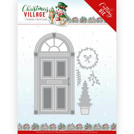 Yvonne Creations Christmas Village Christmas Door Die (YCD10210) Yvonne Creations Christmas Village Christmas Door Die (YCD10210)