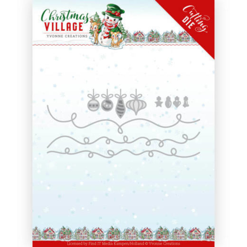 Yvonne Creations Christmas Village Christmas Lights Die (YCD10212) Yvonne Creations Christmas Village Christmas Lights Die (YCD10212)