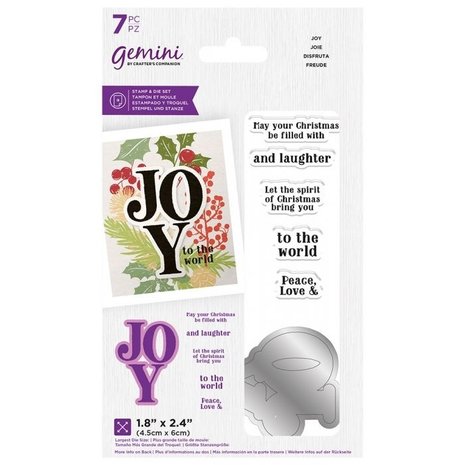 Gemini Joy Stamp & Die (GEM-STD-CAS-JOY) Gemini Joy Stamp & Die (GEM-STD-CAS-JOY)