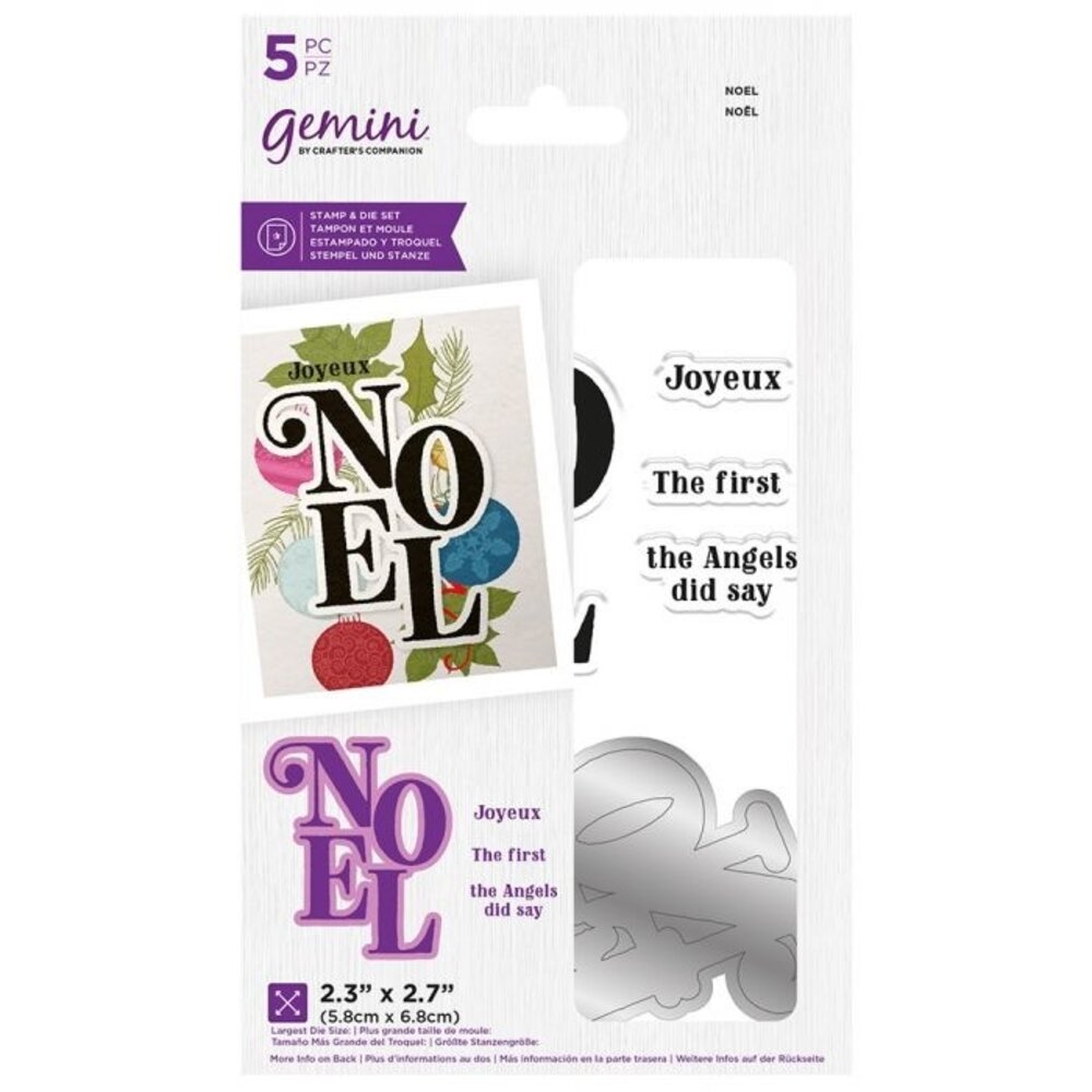 Gemini Noel Stamp & Die (GEM-STD-CAS-NOE)