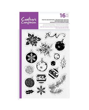 Crafter's Companion Festive Decorations Clear Stamps (CC-STP-FED) Crafter's Companion Festive Decorations Clear Stamps (CC-STP-FED)