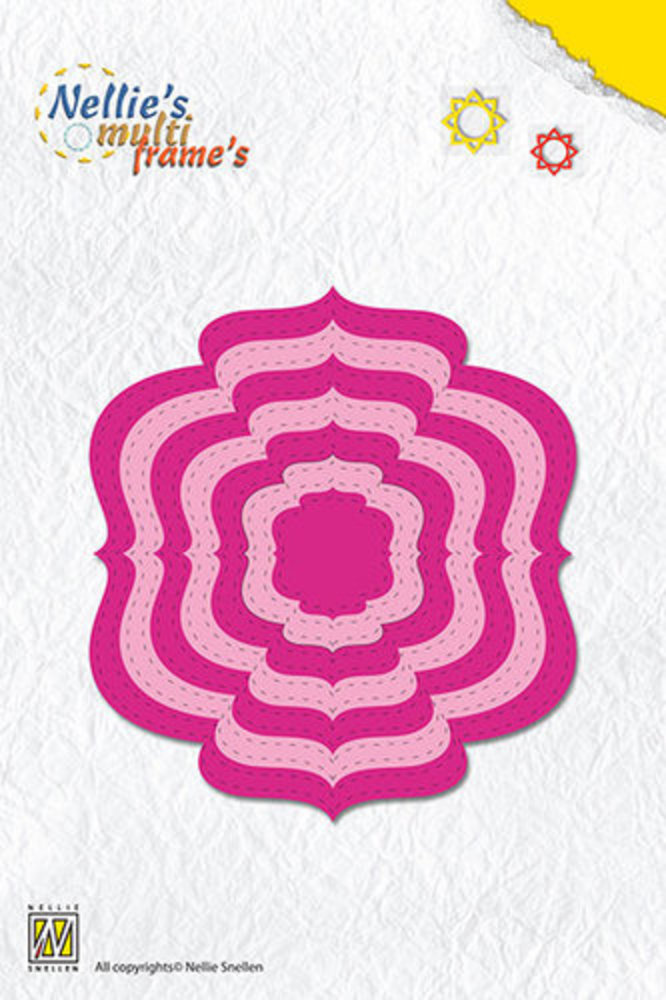 Nellie Snellen Multi Frame Dies - Dotted Ornamental-2 (MFD084)