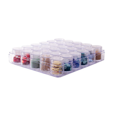 Vaessen Creative Opbergdoos Met 30 potjes (10827-16) Vaessen Creative Opbergdoos Met 30 potjes (10827-16)