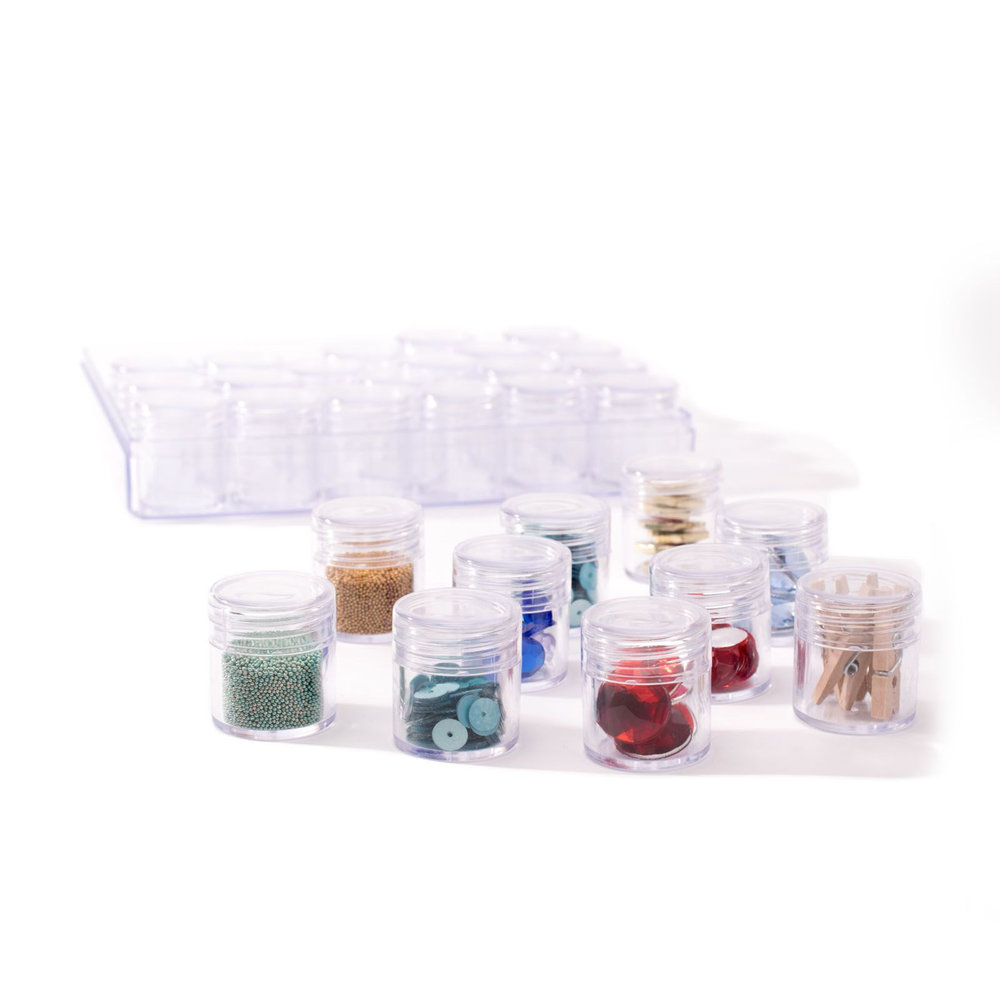 Vaessen Creative Opbergdoos Met 30 potjes (10827-16) Vaessen Creative Opbergdoos Met 30 potjes (10827-16)