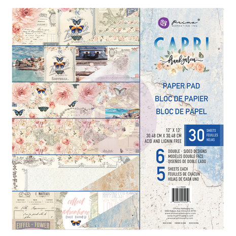 Prima Marketing Inc Capri 12x12 Inch Paper Pad (995959) Prima Marketing Inc Capri 12x12 Inch Paper Pad (995959)
