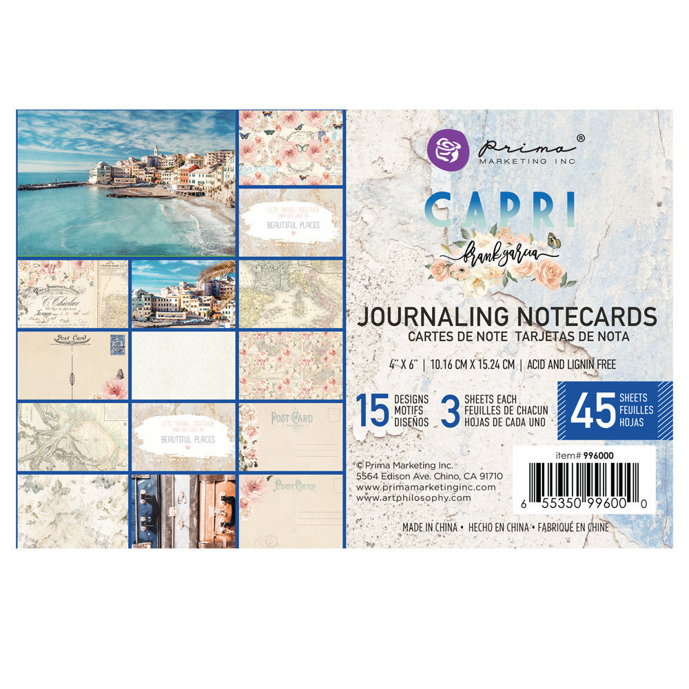 Prima Marketing Inc Capri 4x6 Inch Journaling Cards (996000) Prima Marketing Inc Capri 4x6 Inch Journaling Cards (996000)