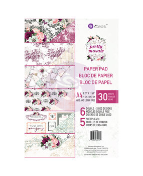 Prima Marketing Inc Pretty Mosaic A4 Paper Pad (642181) Prima Marketing Inc Pretty Mosaic A4 Paper Pad (642181)