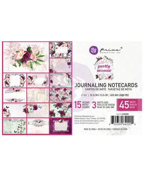 Prima Marketing Inc Pretty Mosaic 4x6 Inch Journaling Cards (642204)