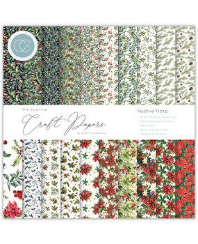 Craft Consortium Essential Craft Papers 6x6 Inch Paper Pad Festive Flora (CCEPAD011B) Craft Consortium Essential Craft Papers 6x6 Inch Paper Pad Festive Flora (CCEPAD011B)