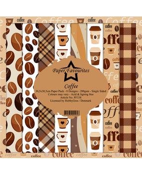 Paper Favourites Coffee 12x12 Inch Paper Pack (PF338)