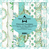 Paper Favourites Watercolor Eucalyptus 6x6 Inch Paper Pack (PF137)