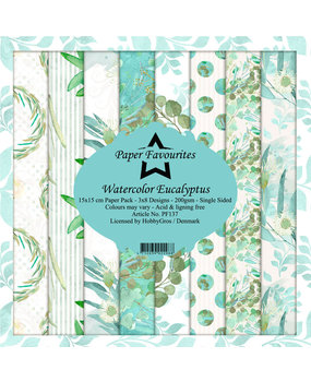 Paper Favourites Watercolor Eucalyptus 6x6 Inch Paper Pack (PF137) Paper Favourites Watercolor Eucalyptus 6x6 Inch Paper Pack (PF137)
