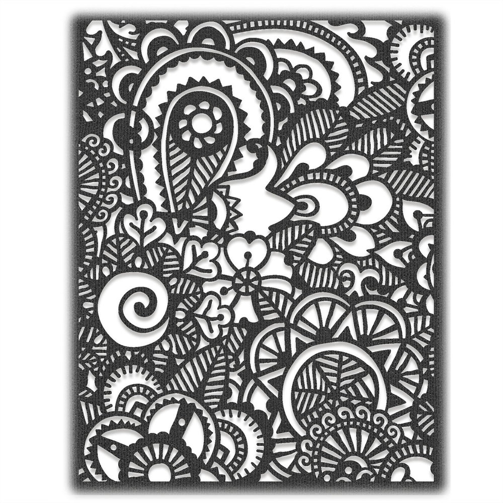 Sizzix Thinlits Alterations Die Doodle Art #2(664432) Sizzix Thinlits Alterations Die Doodle Art #2(664432)