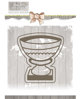 Precious Marieke Rustic Christmas Stone Vase Set Die (PM10041) Precious Marieke Rustic Christmas Stone Vase Set Die (PM10041)