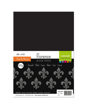 Vaessen Creative Zwaar Basis Karton Zwart A4 300 Gram 10 Vellen (2920-0201) Vaessen Creative Zwaar Basis Karton Zwart A4 300 Gram 10 Vellen (2920-0201)