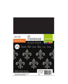 Vaessen Creative Zwaar Basis Karton Zwart A5 300 Gram 20 Vellen (2920-0301) Vaessen Creative Zwaar Basis Karton Zwart A5 300 Gram 20 Vellen (2920-0301)