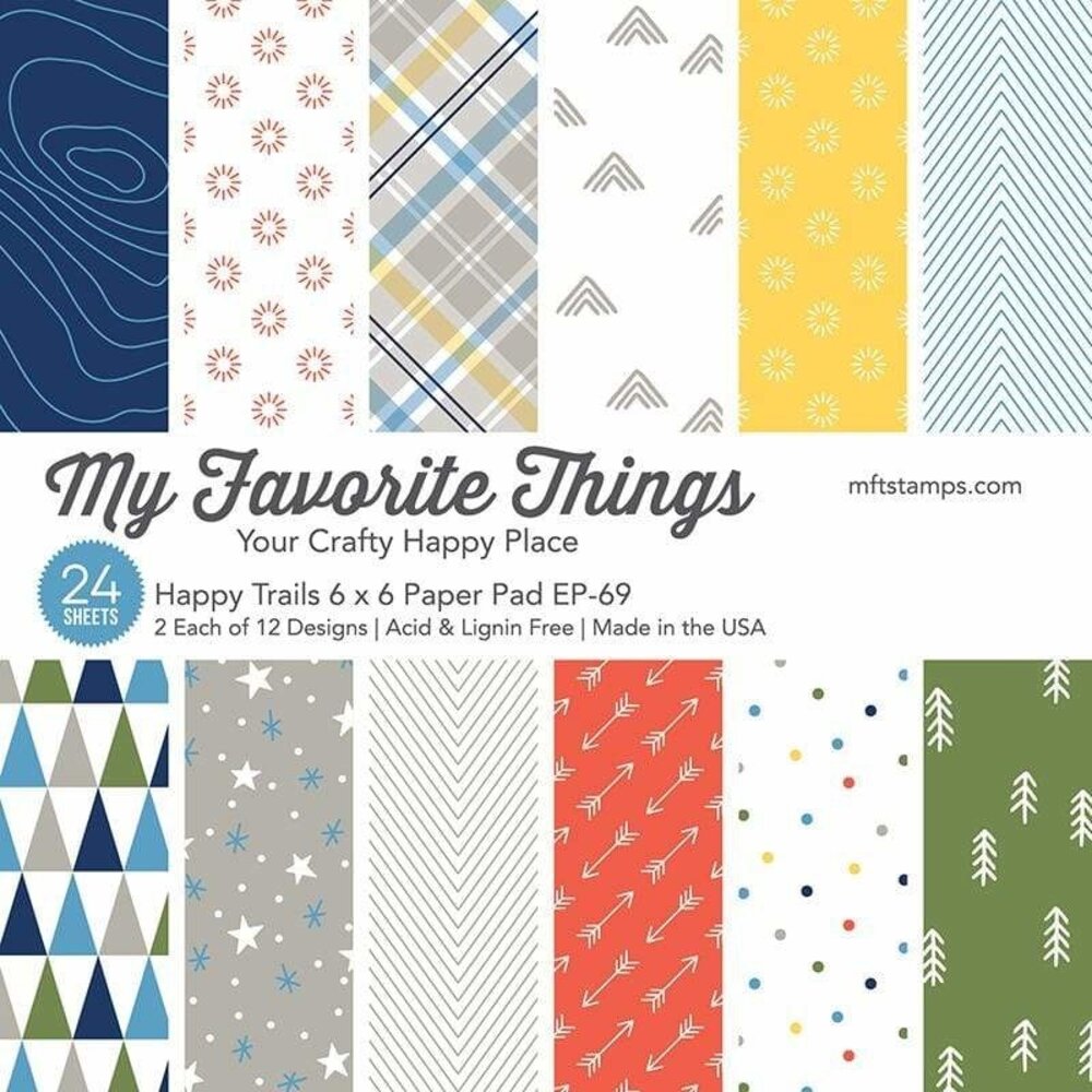 My Favorite Things Happy Trails 6x6 Inch Paper Pad (EP-69)