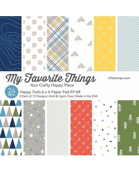 My Favorite Things Happy Trails 6x6 Inch Paper Pad (EP-69)