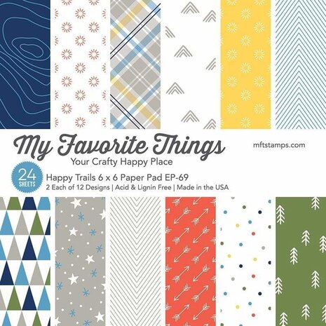 My Favorite Things Happy Trails 6x6 Inch Paper Pad (EP-69)