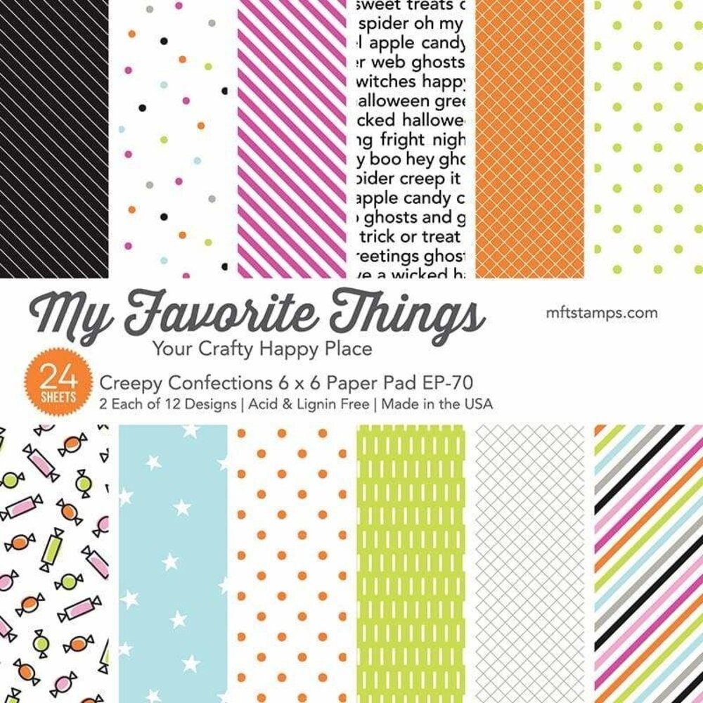 My Favorite Things Creepy Confections 6x6 Inch Paper Pad (EP-70)