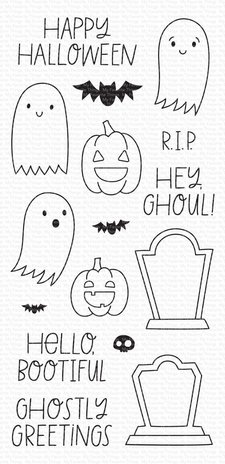 My Favorite Things Ghostly Greetings Clear Stamps (CS-495)