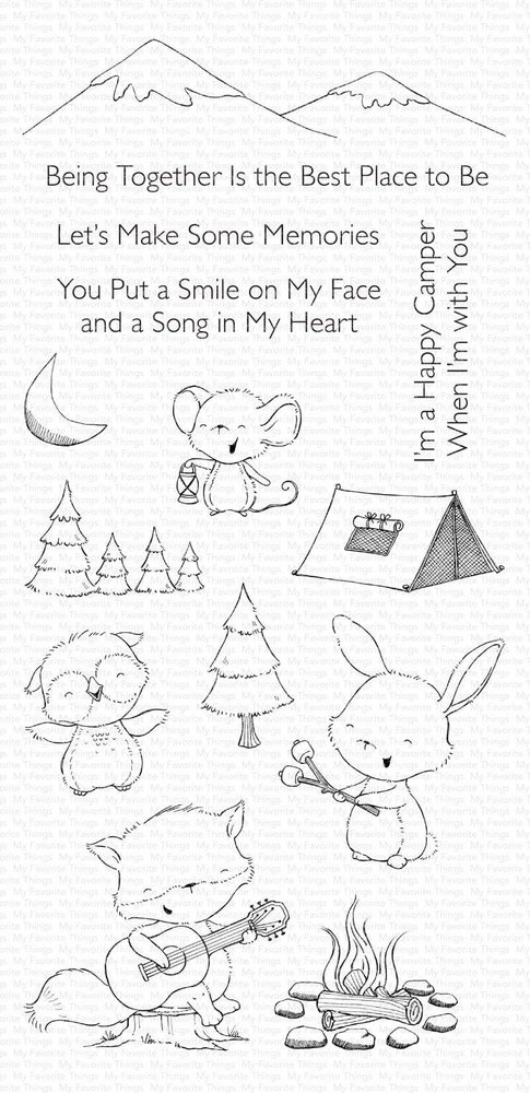 My Favorite Things Happy Campers Clear Stamps (SY-21) My Favorite Things Happy Campers Clear Stamps (SY-21)