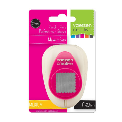 Vaessen Creative Figuurpons Medium Vierkant Schulp (21435-032)