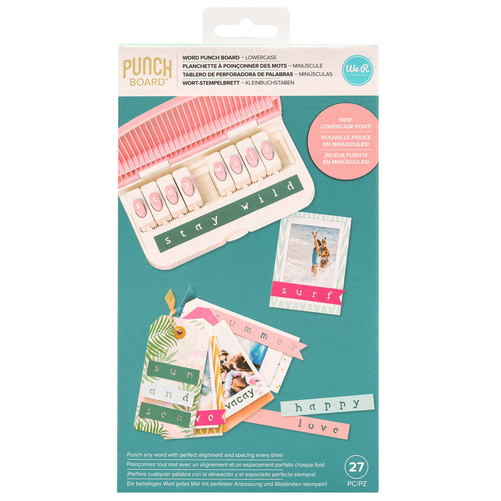 We R Memory Keepers Word Punch Board Lowercase (661437) We R Memory Keepers Word Punch Board Lowercase (661437)