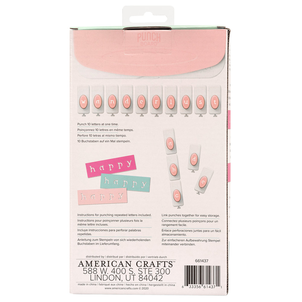 We R Memory Keepers Word Punch Board Lowercase (661437) We R Memory Keepers Word Punch Board Lowercase (661437)