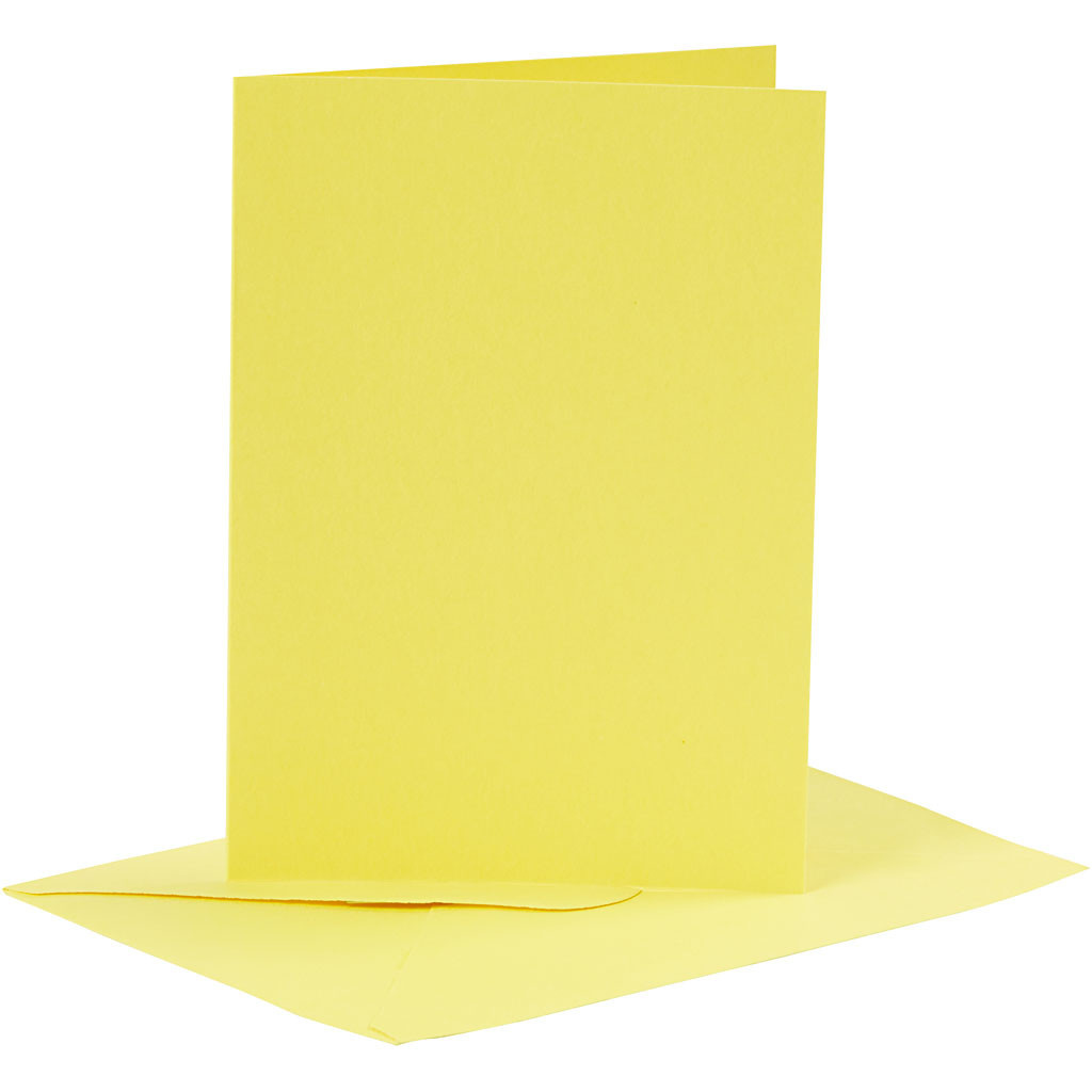 komen Bekwaamheid Maak avondeten Paperpads.nl SELECT Kaarten & Enveloppen Set Geel 10,5x15 cm (23012)