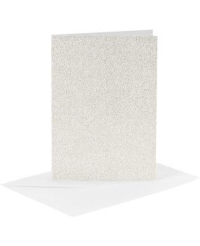 Paperpads.nl SELECT Kaarten & Enveloppen Set Glitter Wit 10,5x15 cm (23028) Paperpads.nl SELECT Kaarten & Enveloppen Set Glitter Wit 10,5x15 cm (23028)