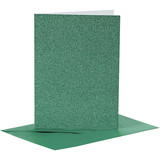 Paperpads.nl SELECT Kaarten & Enveloppen Set Glitter Groen 10,5x15 cm (23026)