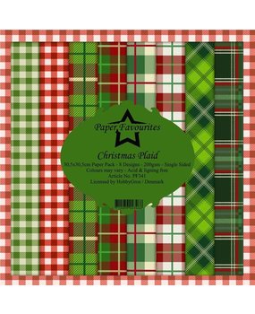 Paper Favourites Christmas Plaid 12x12 Inch Paper Pack (PF341)