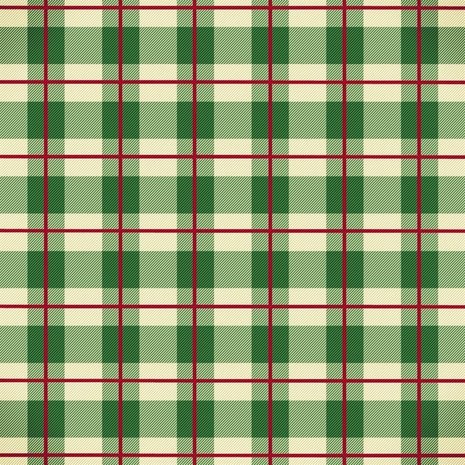 Paper Favourites Christmas Plaid 12x12 Inch Paper Pack (PF341)